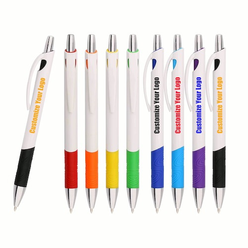 Custom logo  plastic pen -019