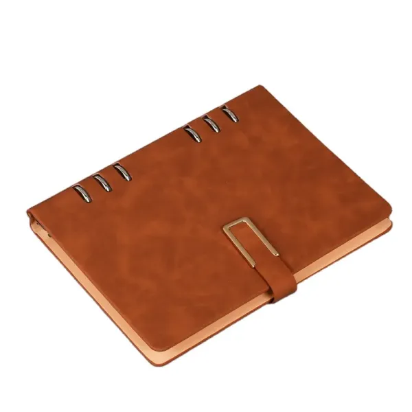 Hardcover PU leather journal planner with magnet closure