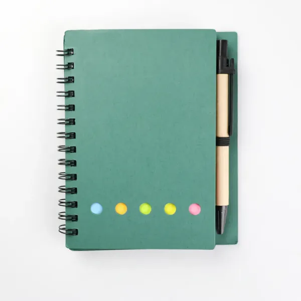 Eco-friendly Kraft paper notebook with pen