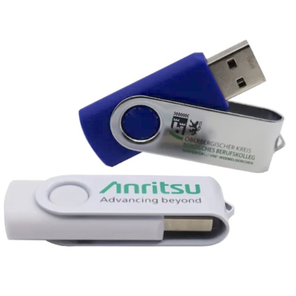 Custom logo swivel USB drive