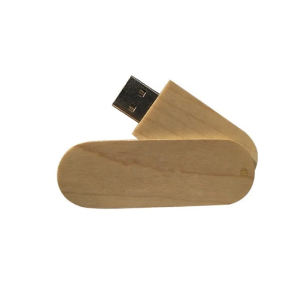 Wooden swivel USB-05