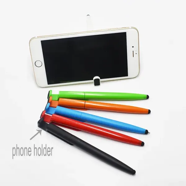 Mobile phone holder gift pen with stylus