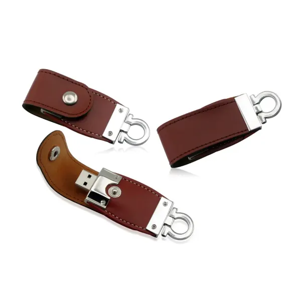 Custom leather case USB flash drive