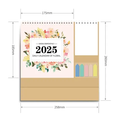Custom desk calendar with note - 03