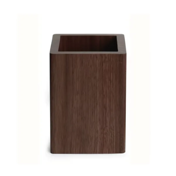 Walnut wooden pen pencil holder 