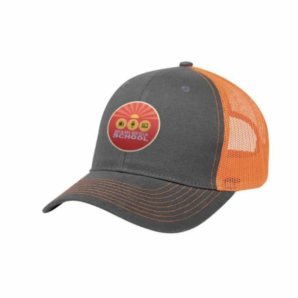 Custom decal logo nesh polyester cap-10