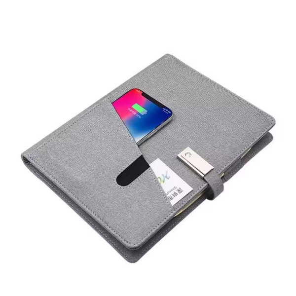 Wireless charge PU leather notebook-021