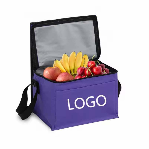 Promotional custom insulated lunch bag 6 cans