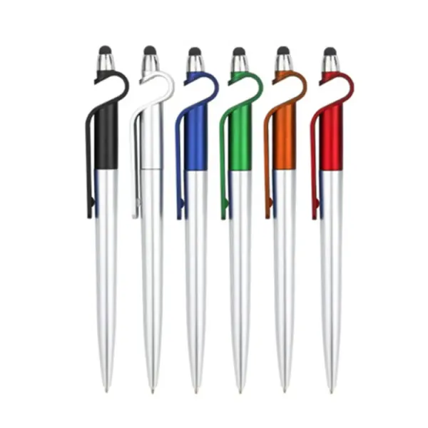 Promotion advertising cheap ballpoint pen cell phone holder