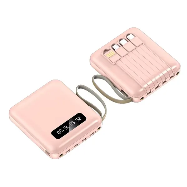 Mini Power Bank 10000mAh with four-wire