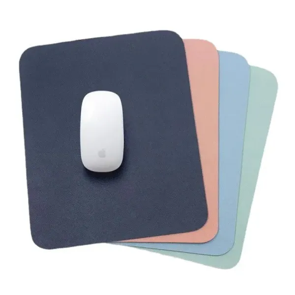 Custom logo PU leather mousepad