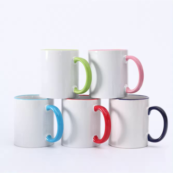 Straight ceramic mug-003