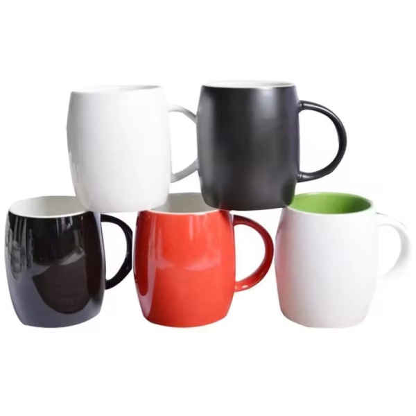 Drum shape-ceramic mug -005