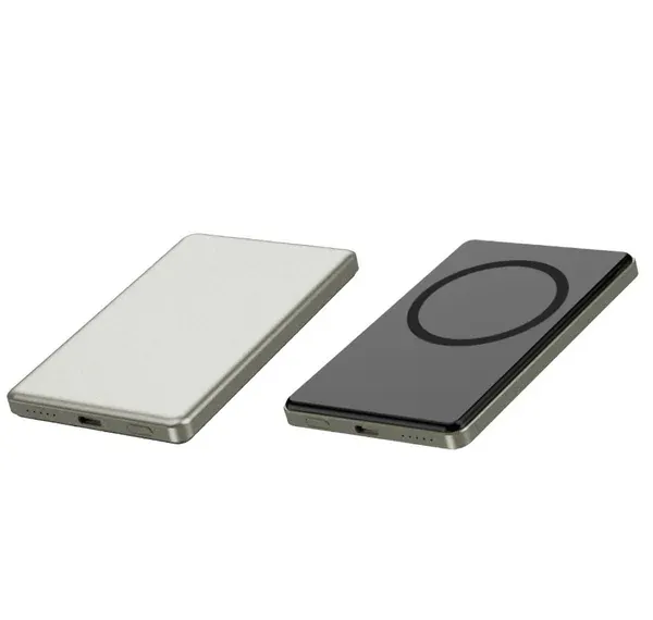 Slim 5000mAh portable wireless power bank