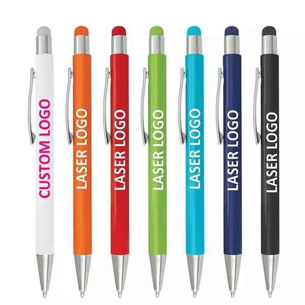 Colorful plastic pen with stylus touch screen -022